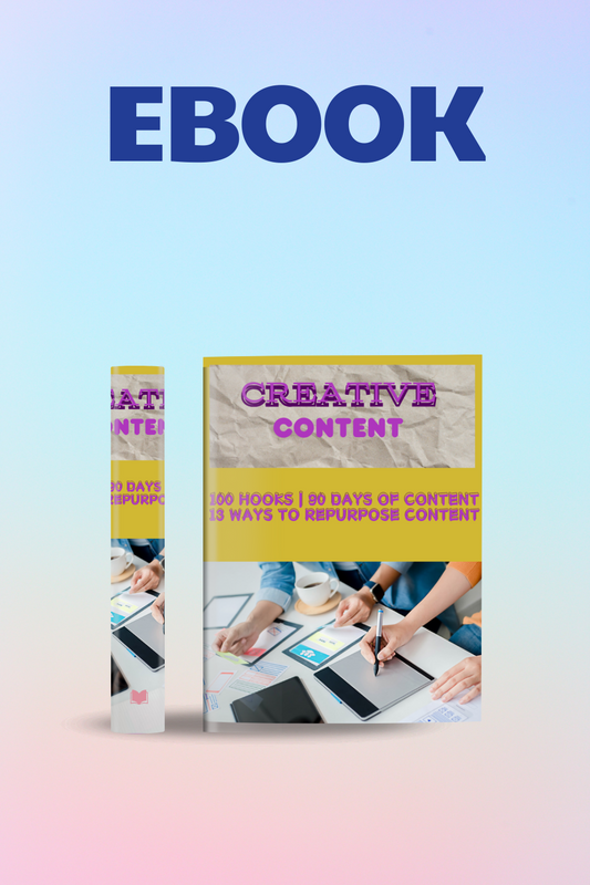 Creative Content|100 Hooks| 90 days Content Ideas