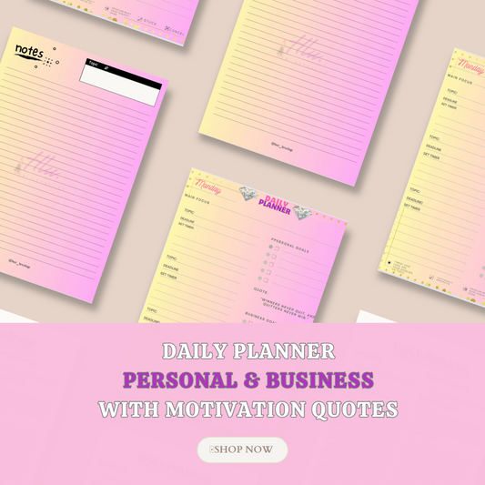 Daily Planner|Personal & Business